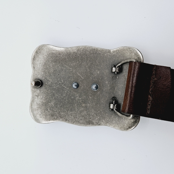 LEVI STRAUSS | Signature flying eagle large buckle leather belt 44 - Picture 3 of 6